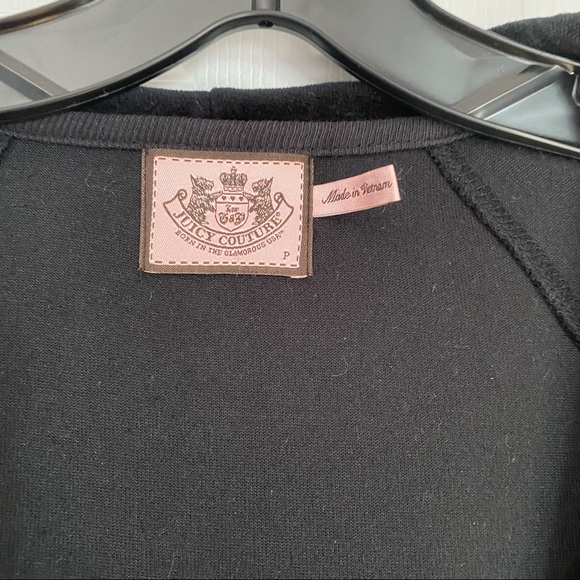 JUICY COUTURE CHIC VELOUR TRACK HOODIE JACKET - Picture 4 of 10